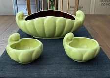 Vintage Redwing Pottery Planter & Candle Holders