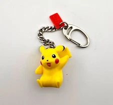 Pokemon Pikachu Keychain 1.5" Plastic Figure 2007 VTG