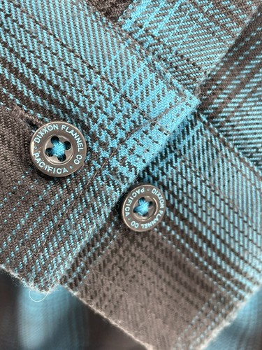 Dixxon Flannel Co Shirt Youth Division Pearl Snap Shadow Plaid Youth Size Medium - Picture 8 of 11
