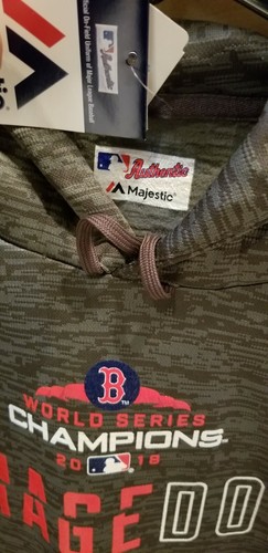 Auténtica sudadera con capucha ""El daño está hecho"" de los Medias Rojas de Boston 2018 campeones de la Serie Mundial - Imagen 4 de 4