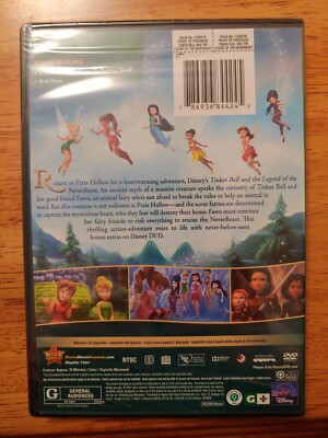 Tinker Bell and the Legend of the NeverBeast (DVD, 2014) Disney