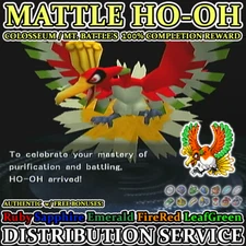 Pokemon Colosseum 100% Completion Mattle Ho-oh Event Distribution Service