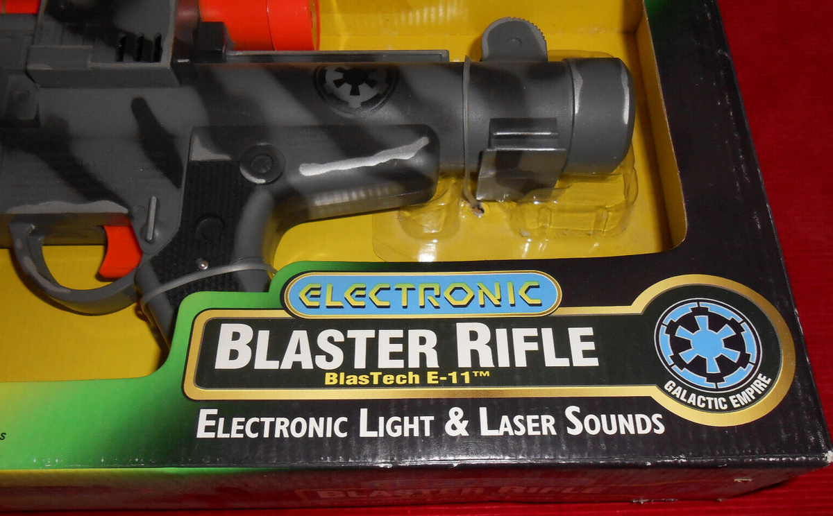 STAR WARS THE POWER OF THE FORCE ELECTRONIC BLASTER RIFLE LIGHT
