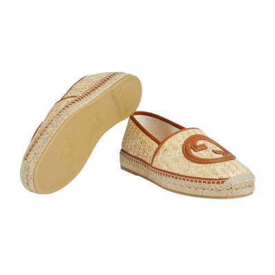 BNWT Gucci Men’s Interlocking GG Raffia Espadrilles Size 8 US 8.5 $800 BNWT Gucci Men main image 4