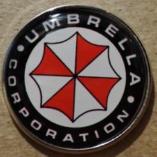 Resident Evil Umbrella Corporation Logo Enamel Pin RE Collectible Badge