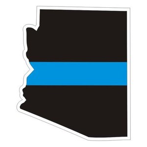 Arizona-AZ-State-Thin-Blue-Line-Police-Sticker-Decal-172-Made-in-U-S-A