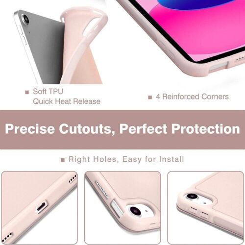 Smart Case For iPad 10/9/8/7/6/5th Gen Pro 11 12.9 Air 4/5th with Pencil Holder - Picture 30 of 51