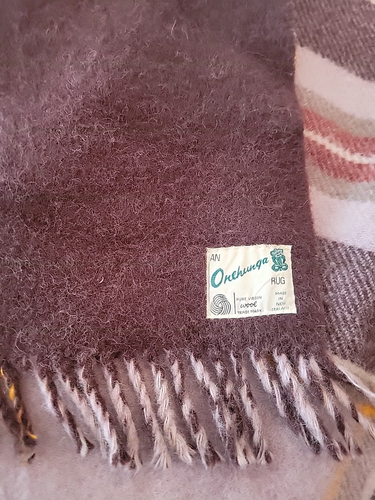 Onehunga Pure Virgin Wool Heavy Fringed Blanket Rug Throw New Zealand - Picture 7 of 7