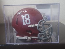 JERMAINE BURTON Signed Alabama Crimson Tide Speed Mini Helmet (JSA SD COA)
