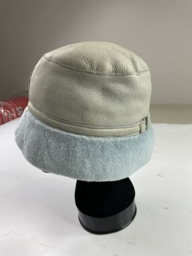 KARL DONOGHUE Womens lambskin Leather Bucket Hat C