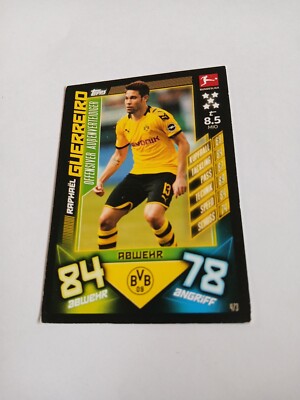 Match attax Karte Raphael Guerreiro Borussia Dortmund NEU 