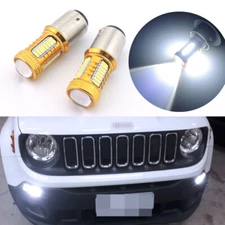 2pcs Xenon White LED Daytime Running Light DRL Bulbs for Jeep Renegade 2015-2020