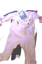 Gerber Organics Newborn Baby Two-piece Sleeper Girls Princess Graphics/Polkadots