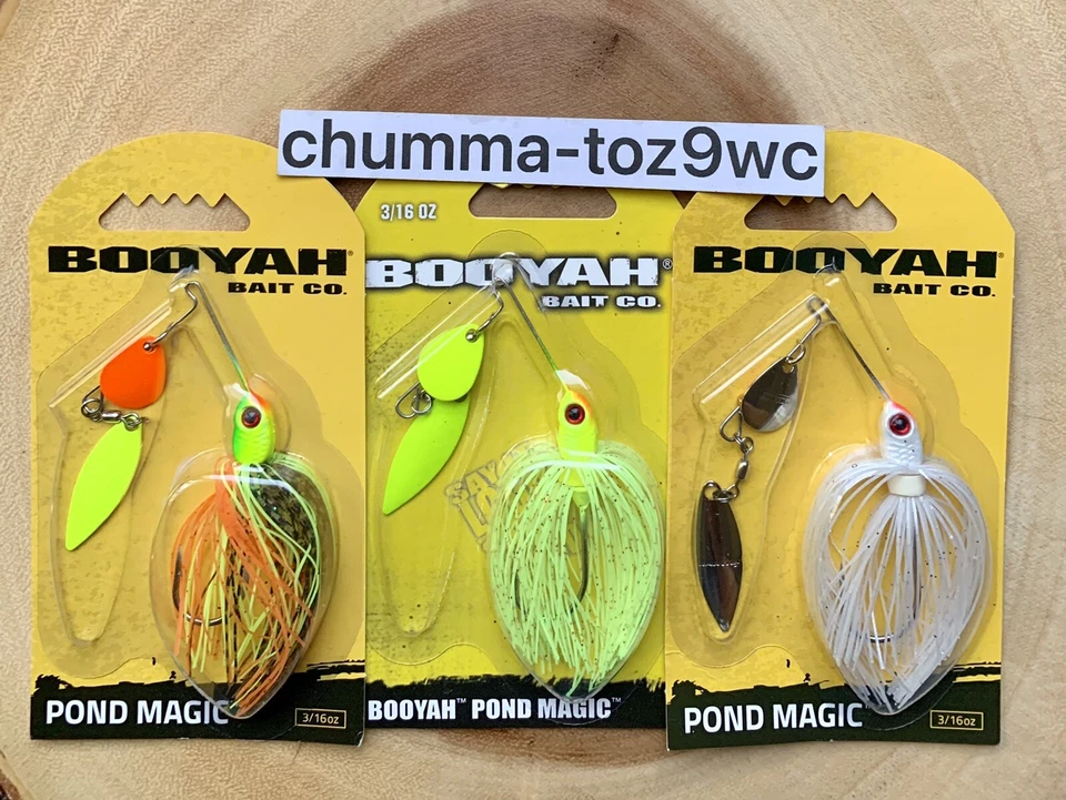 Booyah Pond Magic (Lote de 3) Spinnerbait, Bajo, ¡Nuevo! ¡Envío gratis! ¡NUEVO CON ETIQUETAS! Foto 3 de 4