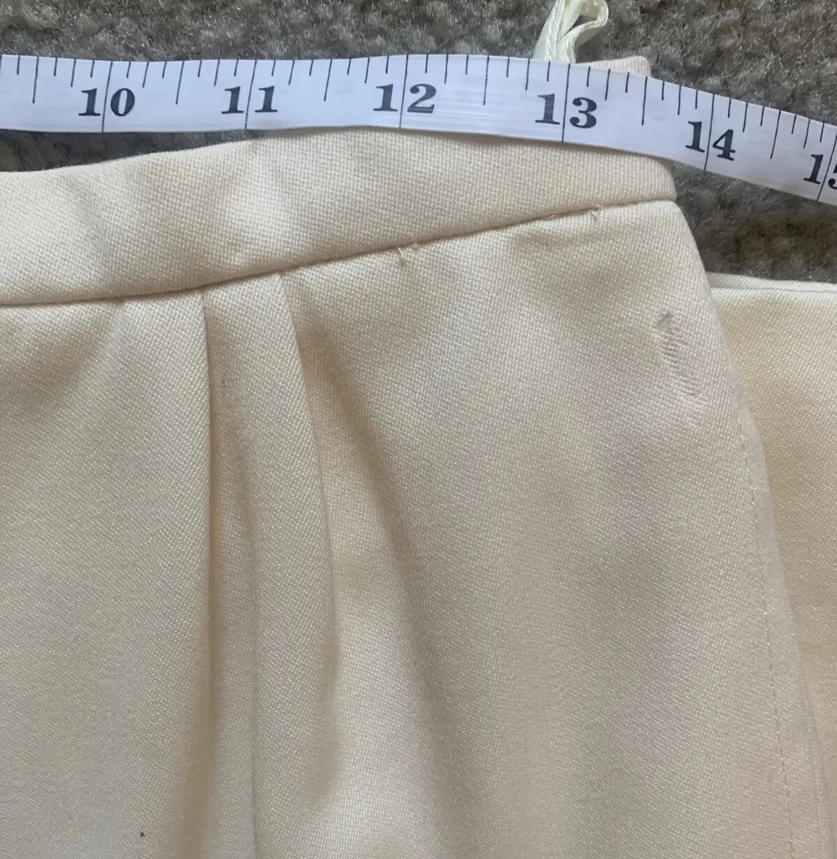 Minigonna vintage anni '90 Valentino Boutique crema avorio taglia 10