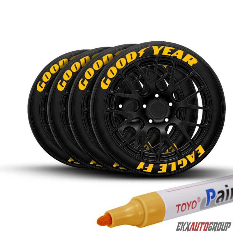 Waterproof Permanent Paint Marker Pen Car Tyre Tire Tread Ru