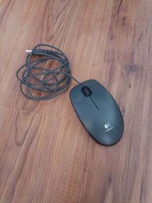 Logitech M100, Maus, optisch, 1000dpi, USB, 3 Tasten, schwarz