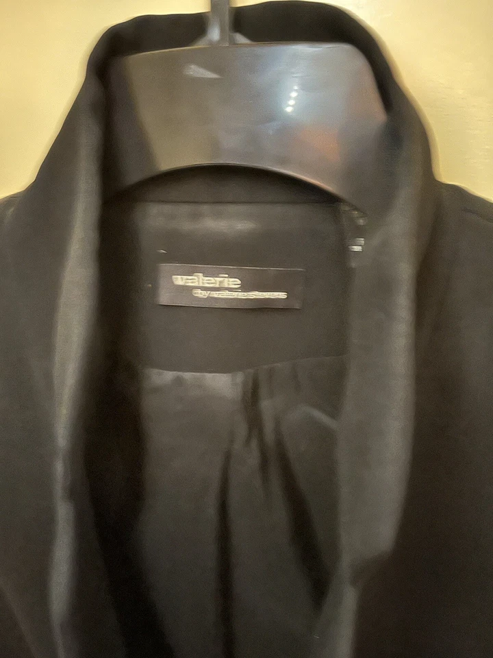 Blazer chaqueta forrada negra vintage Petite Valerie Stevens para mujer talla 6P Foto 2 de 4