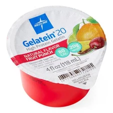 Active Gelatein 20 Supplement, Fruit Punch Flavor, 4-Oz. Cup, Case of 36