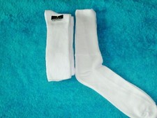 White Diabetic Socks 2 Pair Ex Large Big  Tall Ultimate Stretchy Sock SZ 13-15