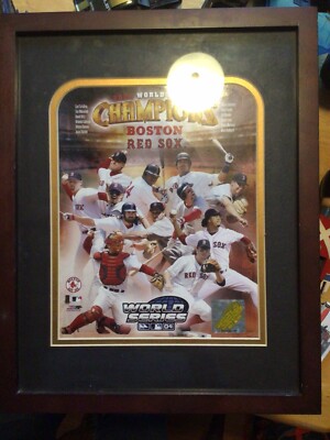 MLB Boston Red Sox 2004 World Series Champions Framed Picture 11x14 Collage