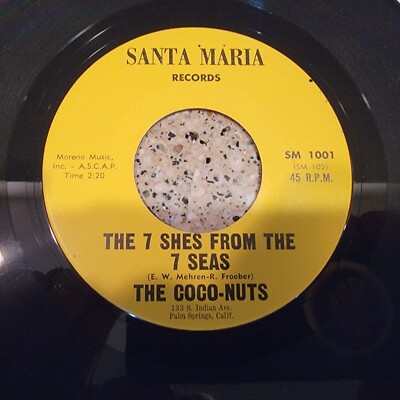 Seven Seas Rup Coco THE COCO-NUTS 7 Shes From 7 Seas / Hawaiian Magic 45 Santa Maris Palm ...