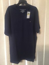 NWT 24.50 Tommy Hilfiger Boys Navy Blue Short Sleeve T-Shirt Size M