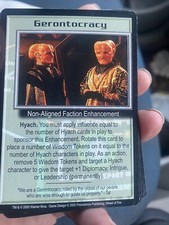 GENOTOCRACY WHEEL OF FIRE 2000 BABYLON 5 CCG COLLECTORS CARD NEAR MINT UNPLAYED