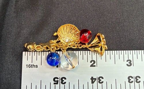 Vintage TRIFARI NAUTICAL NECKLACE EARRING SET Signed Estate Summer Sailing #32 - Imagen 10 de 10