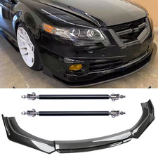 Carbon Fiber Black Front Bumper Lip Chin Body Kit Spoiler For Acura Tl 04-08