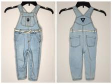 Vtg OshKosh B gosh Jean Denim Chambray Overalls Girls 18M Osh Kosh Baby B gosh