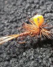 PARACHUTE MARCH BROWN SIZE 16 FRONTIER FLY FISHING FLIES
