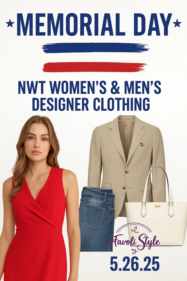 Memorial Day Designer Sale – Women’s & Men’s NWT Fashion