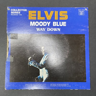 7” EP Elvis Presley Blue UK Original Elvis Presley, Moody Blue (Record,45rpm,7