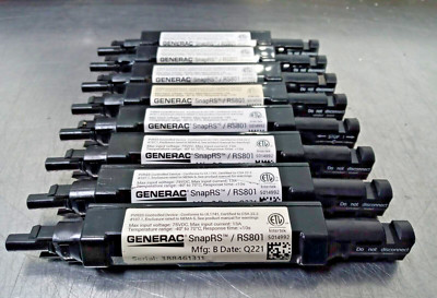 Lot of 8 Generac SnapRS RS801 Inline Disconnect Device