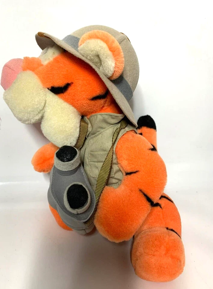 Walt Disney World Safari Tigger Binoculars Soft Stuffed Toy Winnie pooh 12" (F4) - Image 3 of 4
