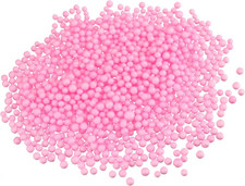 1 Pack 0.1-In Foam Beads Ball Polystyrene round Foam Ball Pink for DIY Crafts, A
