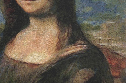 The Mona Lisa European Cushion Cover Belgian Tapestry Home Decor Pillow 18x18 in - Picture 11 of 11