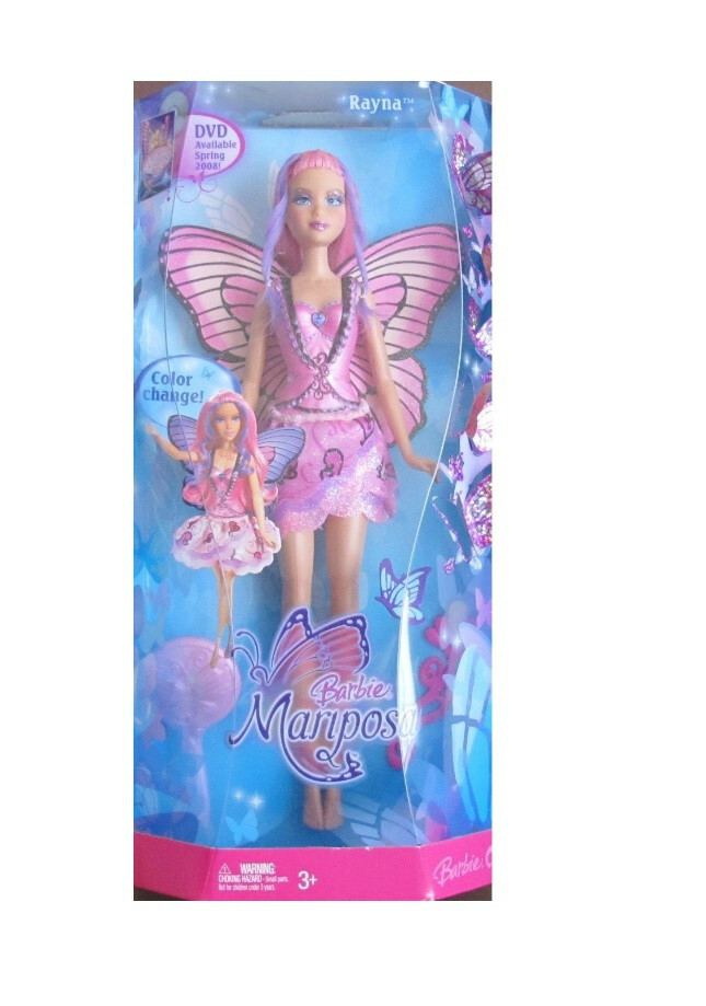 Barbie Mariposa Butterfly Doll NIB Rayna Color Change Doll