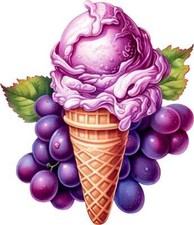 Purple Icecream Colourful Bedroom Wall Vinyl Sticker Decals j279