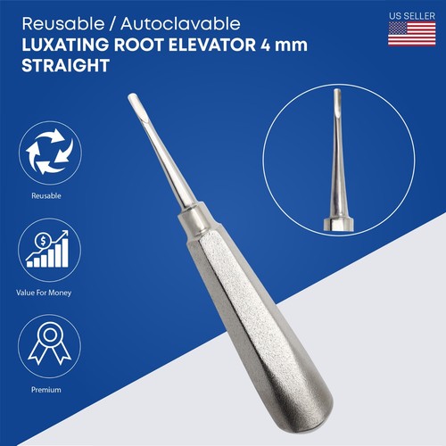 Luxating Root Elevator Dental Set of 6 Pcs Stainless Steel Dental Instruments - Picture 7 of 7