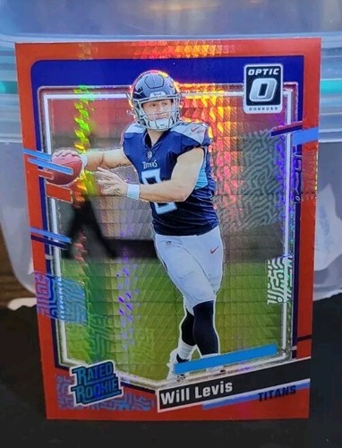 2023 Panini Donruss Optic WILL LEVIS RATED ROOKIE #298 RED HYPER