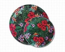 Lush Tropical Flower Paper Party Plates 10 1/2" Pack of 8 - 47207-000