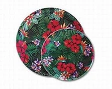 Lush Tropical Flower Paper Party Plates 10 1/2" Pack of 8  - 47207-000