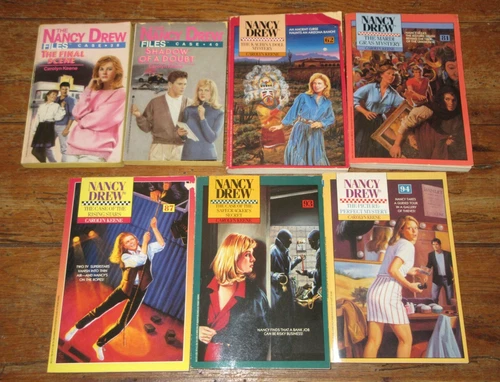 Lot of 7 Vintage Nancy Drew Paperback Books