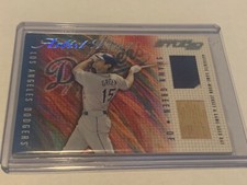 2001 DONRUSS STUDIO SHAWN GREEN ARTIST PROOF GAME USED JERSEY BAT #11/25