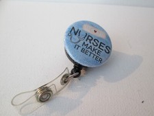 NURSES MAKE IT BETTER RETRACTABLE CLIP ON BADGE ID HOLDER