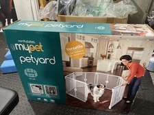 North States MyPet 18.5 Sq. Ft. White pet yard in USA 6-panel