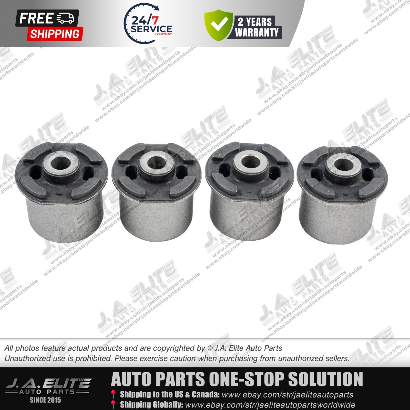 4pcs Front Upper Control Arm Bushing fit Maserati Levante, 670031994 670031995