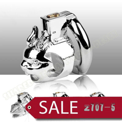 Modeling Man Metal Peni Chastity Cage Ring Stainless Steel Lock Chastity Device